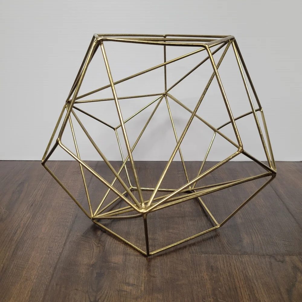 Geometric Icosahedron Himmeli - Coffee Table Decor - Modern Minimalist Orb